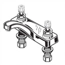 American Standard Heritage Centerset Bathroom Faucet Less Handles 2