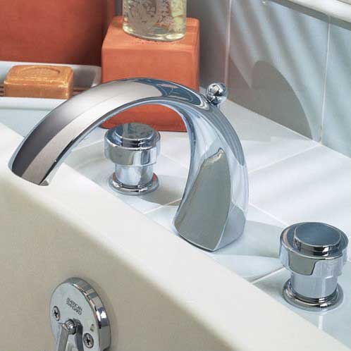 American Standard Lexington Deck Mount Bath Tub Faucet with Hand Shower