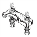 American Standard Heritage Centerset Bathroom Faucet with Double Cross Handles
