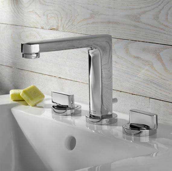 American Standard Moments Centerset Bathroom Sink Faucet with Double Lever Handles