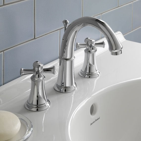 American Standard Portsmouth Widespread Bathroom Faucet with Double Cross Handles