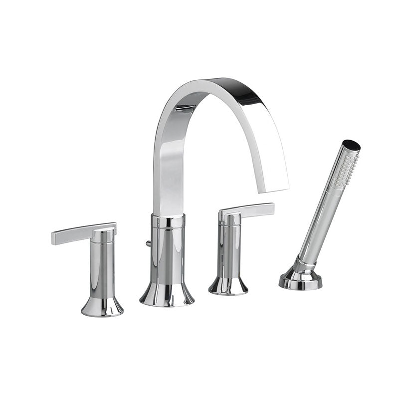 American Standard Berwick Tub Filler with Lever Handle and Personal Shower