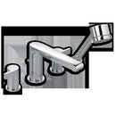 American Standard Studio 2 Handle Deck Mount Roman Tub Faucet with Handshower