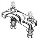 American Standard Heritage Centerset Bathroom Faucet with Double Lever Handles