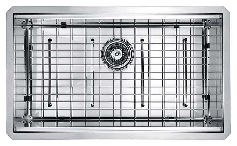Anzzi Aegis Undermount Stainless Steel 30 in. 0-Hole Single Bowl Kitchen Sink with Cutting Board and Colander K-AZ3018-1Ac 6