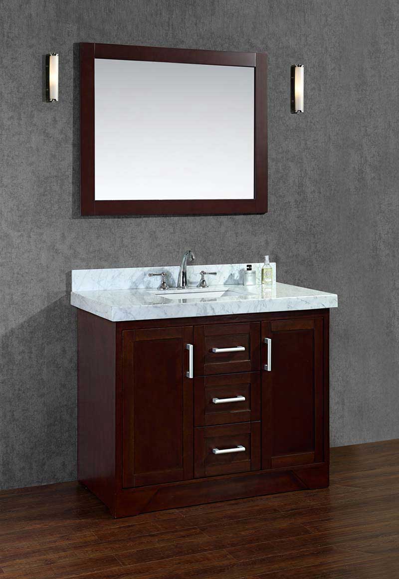 Ariel by Seacliff Ashbury 42" Single-Sink Bathroom Vanity Set With Mirror SCASH42TWA 2
