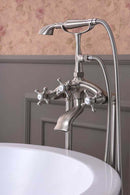 Anzzi Tugela 3-Handle Claw Foot Tub Faucet with Hand Shower in Brushed Nickel FS-AZ0052BN 4