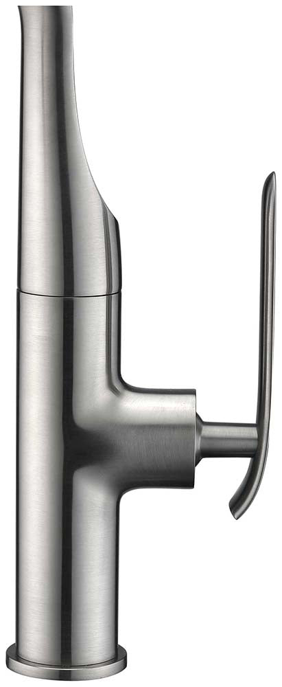 Anzzi Accent Single Handle Pull-Down Sprayer Kitchen Faucet in Brushed Nickel KF-AZ003BN 13