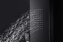 Anzzi LEVEL Series 66 in. Full Body Shower Panel System with Heavy Rain Shower and Spray Wand in Black 9
