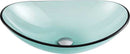 Anzzi Major Series Deco-Glass Vessel Sink in Lustrous Green with Key Faucet in Brushed Nickel 2