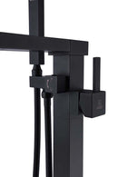 Anzzi Union 2-Handle Claw Foot Tub Faucet with Hand Shower in Matte Black FS-AZ0059BK 8