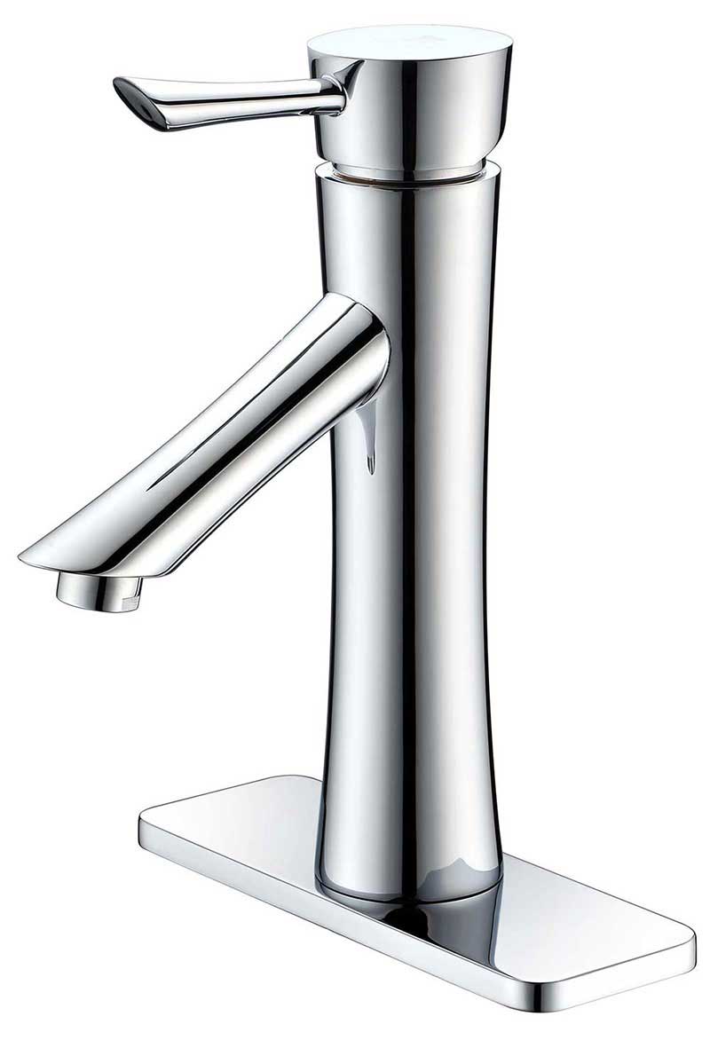 Anzzi Sage Single Handle Bathroom Sink Faucet in Polished Chrome