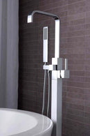 Anzzi Victoria 2-Handle Claw Foot Tub Faucet with Hand Shower in Polished Chrome FS-AZ0031CH 4