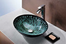 Anzzi Patuvendi Series Deco-Glass Vessel Sink in Lustrous Black LS-AZ8098 5