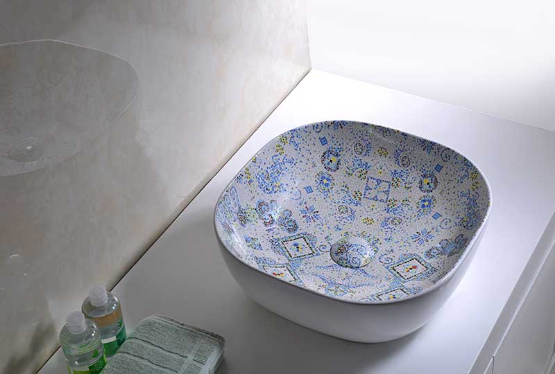Anzzi Byzantian Series Ceramic Vessel Sink in Byzantine Mosaic Finish LS-AZ246 2