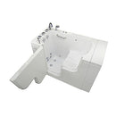 Ella's OLA3052HM-L-Hhb Transfer Acrylic L Shape Wheelchair, 29x52x42", White