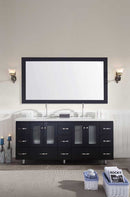 Ariel Bath Americano 73" Double Sink Vanity Set in Black