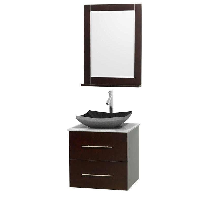 Wyndham Collection Centra 24" Single Bathroom Vanity Set for Vessel Sink - Espresso WC-WHE009-24-SGL-VAN-ESP 5