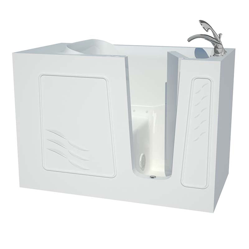 Venzi Artisan Series 30x53 White Air Jetted Walk-In Tub Right By Meditub
