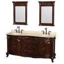 Wyndham Collection Edinburgh 72" Double Bathroom Vanity - Cherry WC-J233-72-DBL-VAN-CHE 2