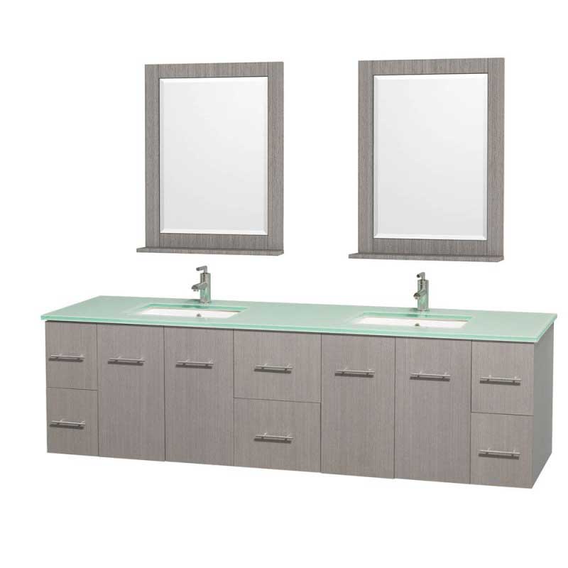 Wyndham Collection Centra 80" Double Bathroom Vanity for Undermount Sinks - Gray Oak WC-WHE009-80-DBL-VAN-GRO- 4