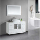 Design Element Stanton 48" Single Sink Vanity Set with Vessel Sink in White 2