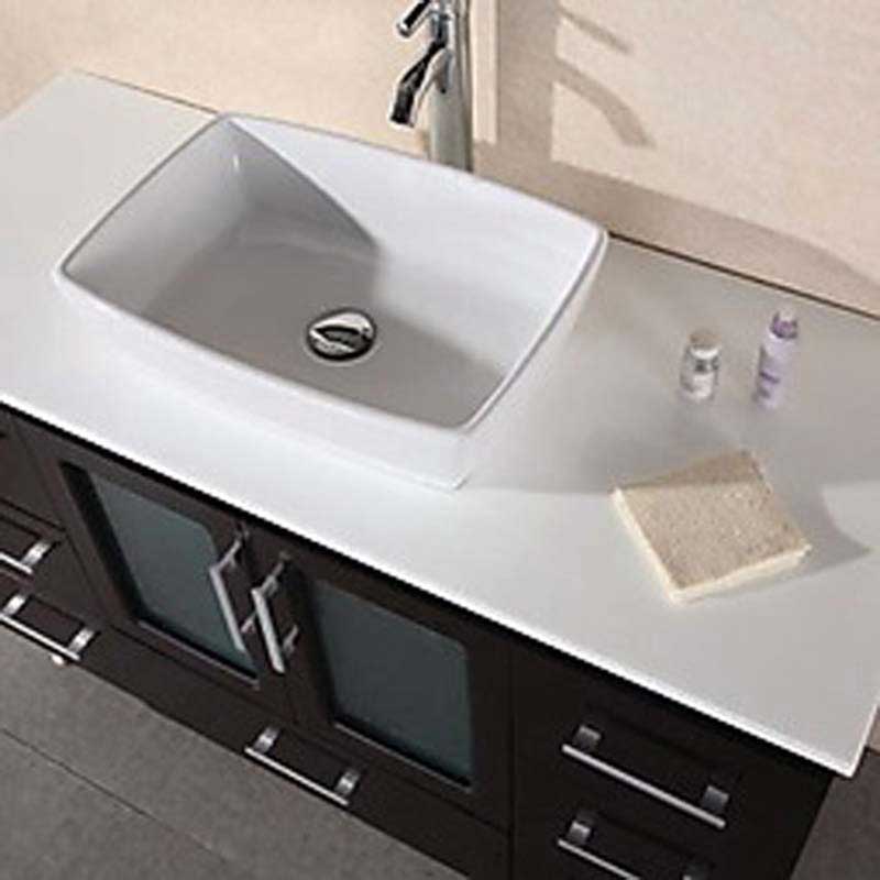 Design Element Stanton 48" Single Sink Vanity Set in Espresso Finish 2