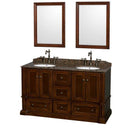 Wyndham Collection Rochester 60" Double Bathroom Vanity - Cherry WC-J231-60-DBL-VAN-CHE 2
