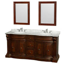 Wyndham Collection Roxbury 72" Traditional Double Bathroom Vanity - Cherry WC-J232-72-DBL-VAN-CHE 3