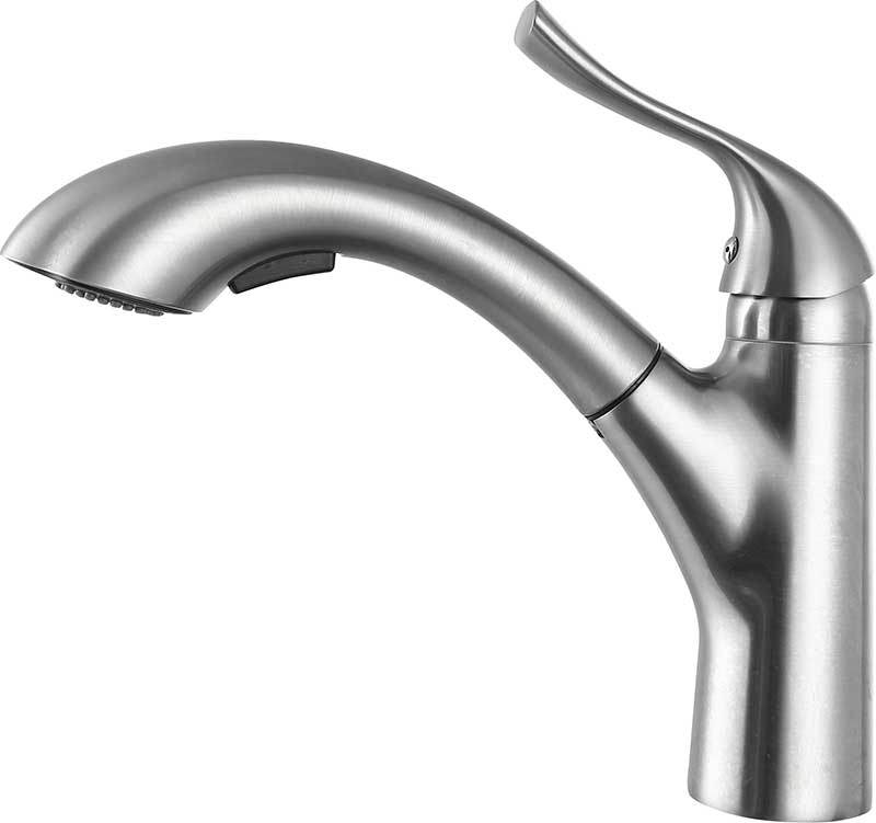 Anzzi Navona Single-Handle Pull-Out Sprayer Kitchen Faucet in Brushed Nickel KF-AZ206BN 13