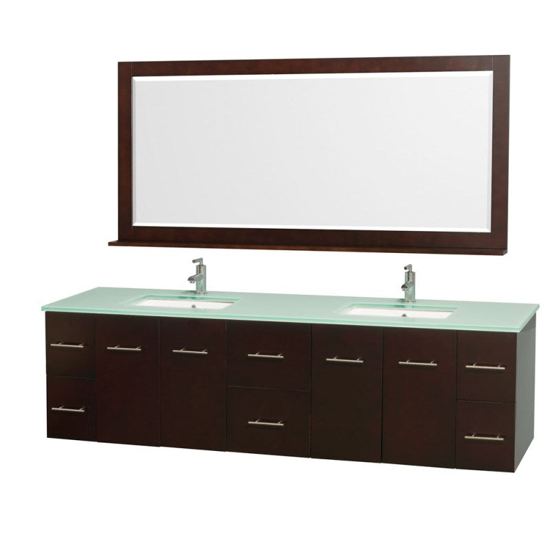 Wyndham Collection Centra 80" Double Bathroom Vanity for Undermount Sinks - Espresso WC-WHE009-80-DBL-VAN-ESP- 2