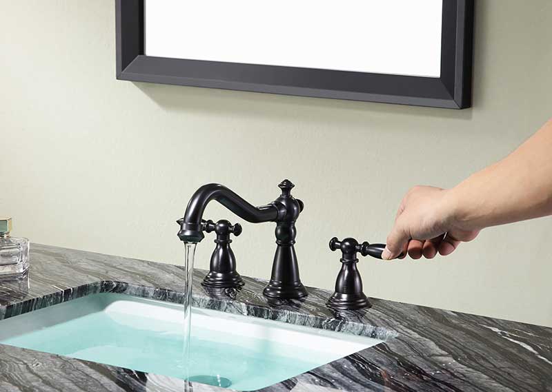 Anzzi Patriarch 8" Widespread Bathroom Sink Faucet in Oil Rubbed Bronze L-AZ179ORB 3