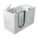 Ella's Bubbles HMH3117 Royal Hydro Massage and Microbubble Acrylic Walk-In Bathtub with Heated Seat, Left Inward Swing Door, Thermostatic Faucet, Dual 2" Drains, 32"x 52", White