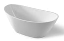 Anzzi Cross Series 5.58 ft. Freestanding Bathtub in White FT-AZ110