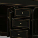 Wyndham Collection Andover 80" Traditional Bathroom Double Vanity Set - Black WC-TD80-BLK 6