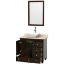 Wyndham Collection Acclaim 36" Single Bathroom Vanity for Vessel Sink - Espresso WC-CG8000-36-SGL-VAN-ESP 7