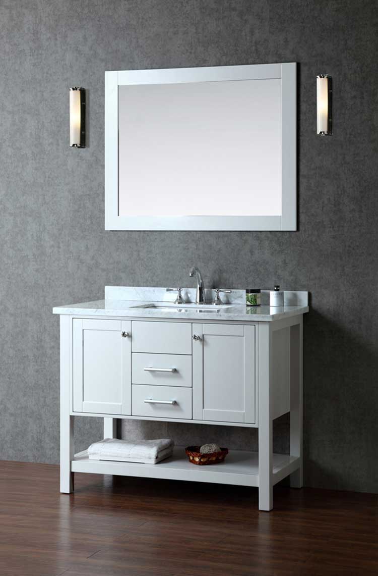 Ariel by Seacliff Bayhill 42" Single-Sink Bathroom Vanity Set With Mirror SCBAY42SCG 2