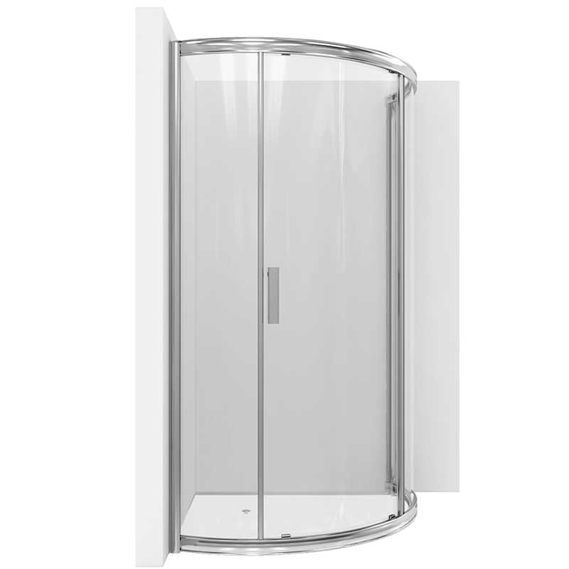 Anzzi Baron Series 39 in. x 74.75 in. Framed Sliding Shower Door in Polished Chrome SD-AZ01-01CH 3