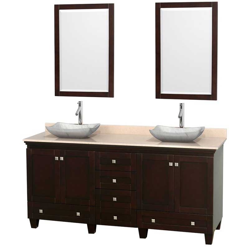 Wyndham Collection Acclaim 72" Double Bathroom Vanity for Vessel Sinks - Espresso WC-CG8000-72-DBL-VAN-ESP 4