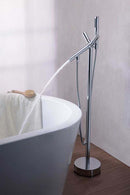 Anzzi Havasu 2-Handle Claw Foot Tub Faucet with Hand Shower in Polished Chrome FS-AZ0042CH 3