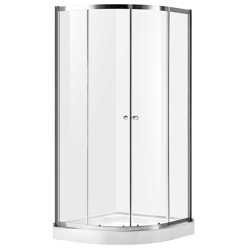 Anzzi Mare 35 in. x 76 in. Framed Shower Enclosure with TSUNAMI GUARD in Polished Chrome SD-AZ050-01CH 7
