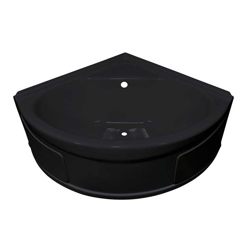Lyons Industries Sea Wave 4 ft. Whirlpool Tub with Center Drain in Black