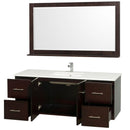 Wyndham Collection Centra 60" Single Bathroom Vanity for Undermount Sinks - Espresso WC-WHE009-60-SGL-VAN-ESP- 2