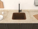 Anzzi Aquileia Drop-in Handmade Copper 17 in. 0-Hole Single Bowl Kitchen Sink in Hammered Antique Copper SK-002 4