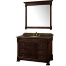 Wyndham Collection Andover 48" Traditional Bathroom Vanity Set - Dark Cherry WC-TS48-DKCH 2