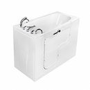 Ella's Bubbles OLA3060M-L-HB Ella Transfer60 Acrylic Wheelchair Accessible Microbubble Walk-In Bathtub with Left Outward Swing Door, Fast-Fill Faucet, Dual 2" Drains