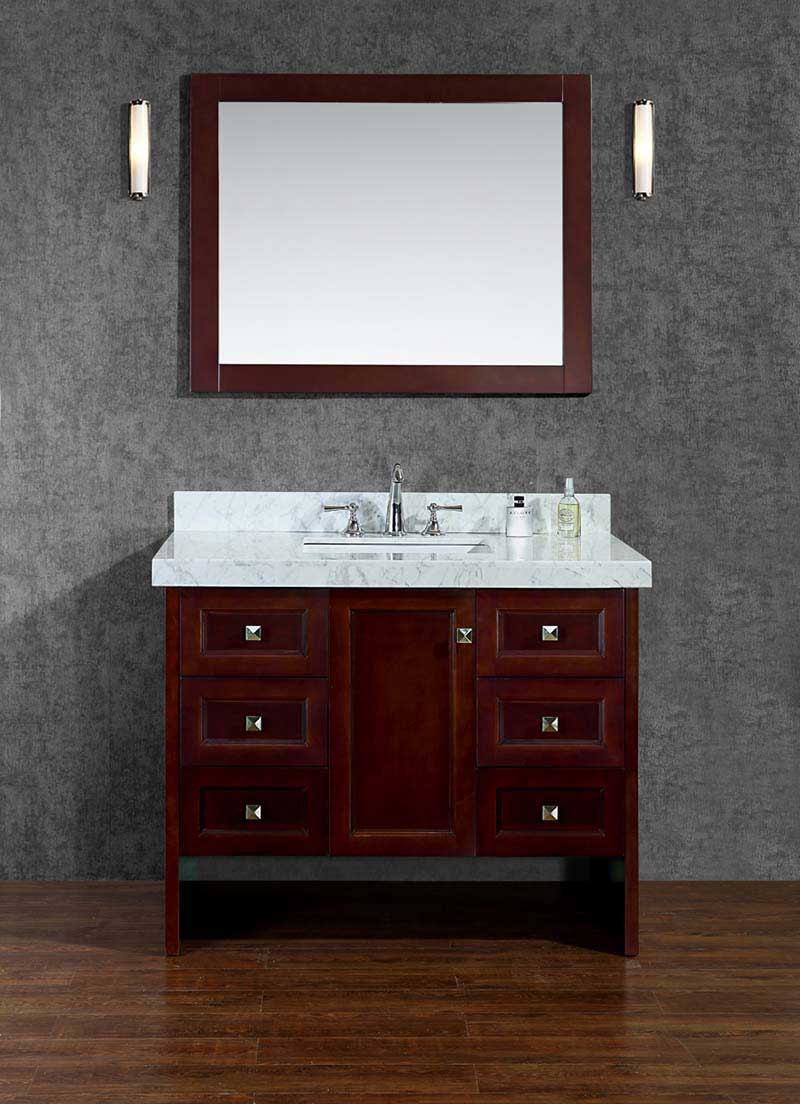 Ariel by Seacliff Beckonridge 42" Single-Sink Bathroom Vanity Set With Mirror SCBEC42SWA