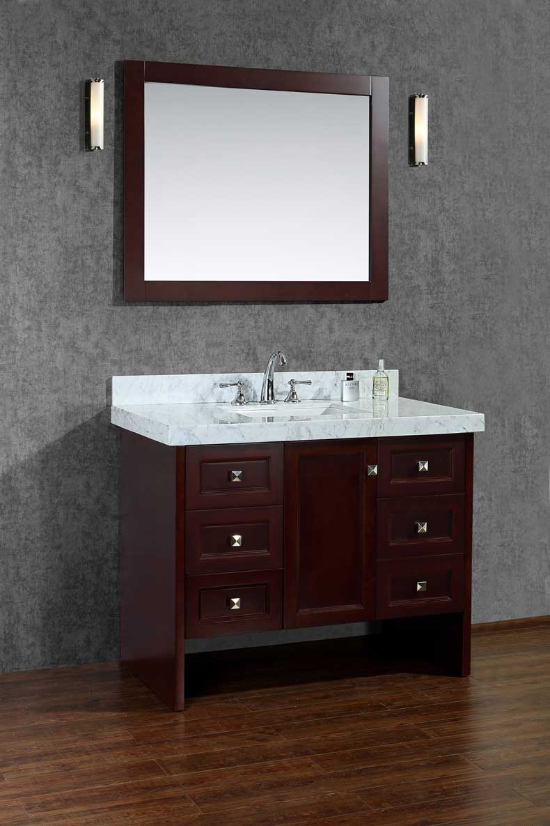 Ariel by Seacliff Beckonridge 42" Single-Sink Bathroom Vanity Set With Mirror SCBEC42SWA 2