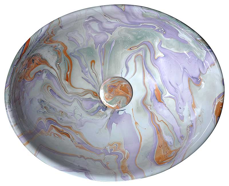 Anzzi Sona Series Ceramic Vessel Sink in Marbled Adobe LS-AZ274 4