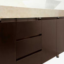 Wyndham Collection Malibu 72" Single Bathroom Vanity Set - Espresso Finish with White Carrera Marble Counter WC-CG3000-72-ESP-WHTCAR-SINGLE 7